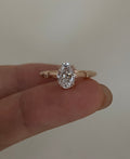 2ct Oval Lab Grown Diamond IGI Certified Ethical Engagement Ring 18K Gold
