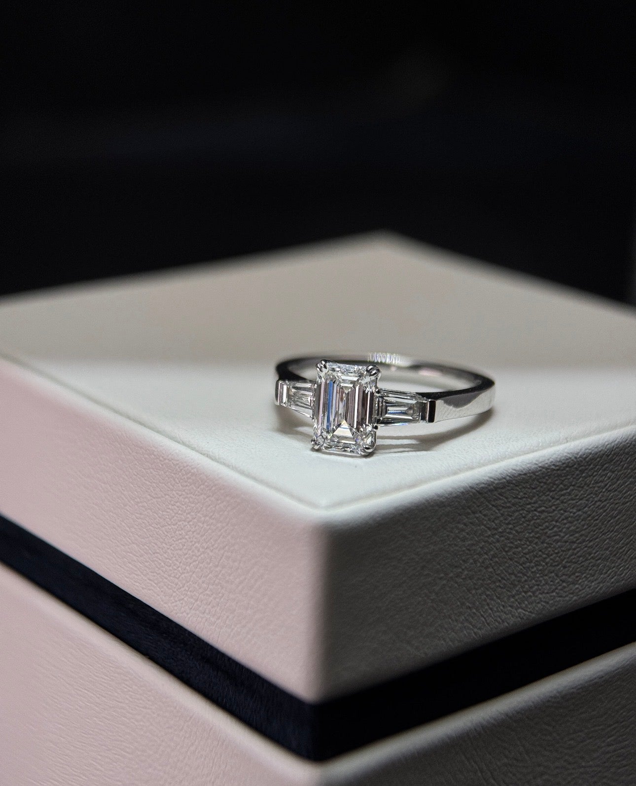 1ct Emerald Lab Grown Diamond Ring with IGI Certificate
