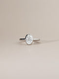 1.5ct Oval Lab Grown Diamond IGI Certified Ethical Engagement Ring 18K Gold