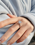 1.2ct Round Lab Grown Diamond Ring with IGI Certificate - 18K White Gold Ethical Engagement Ring