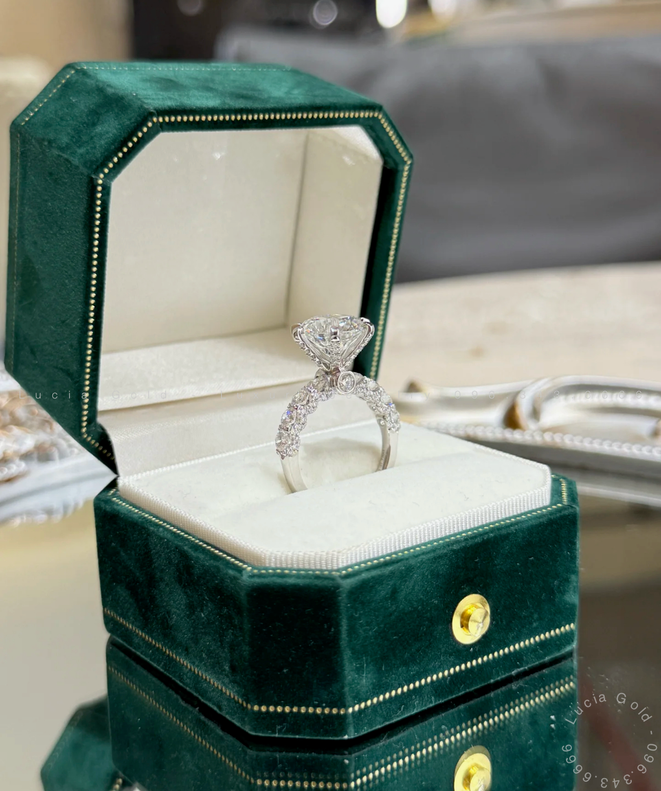 3ct Round Ethical Lab Grown Diamond Solitare Ring